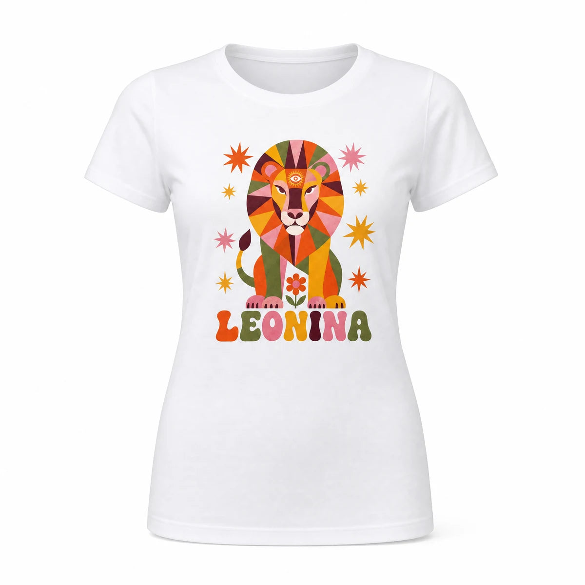 Camiseta baby look Leonina