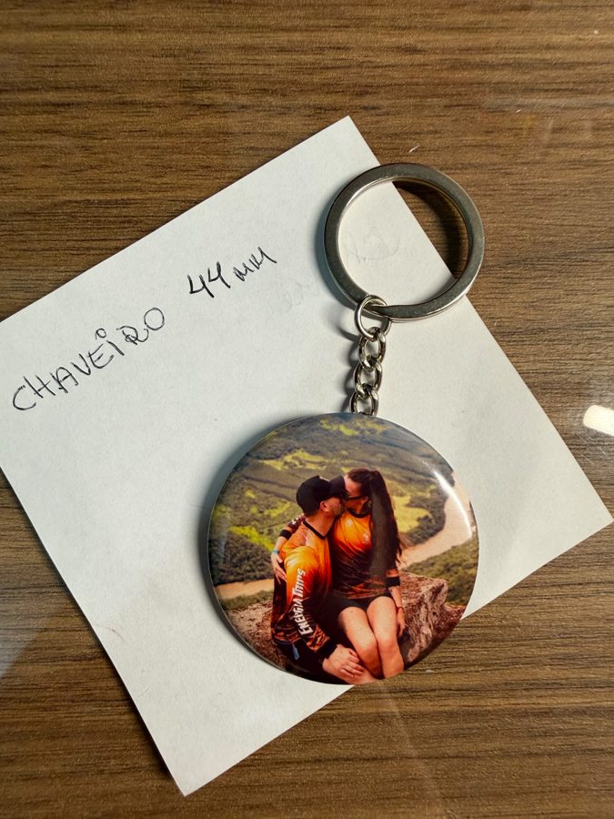 Chaveiro com foto de casal